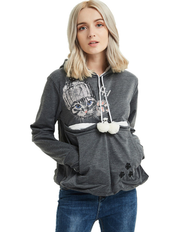 arrival big pocket hooded sweatshirt star sweatshirt-[Adult]-[Female]-2022 Online Blue Zone Planet