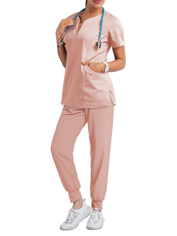 Oral dentist surgical gown separate wash clothes set elastic quick-drying hospital Nurse uniform-[Adult]-[Female]-2022 Online Blue Zone Planet