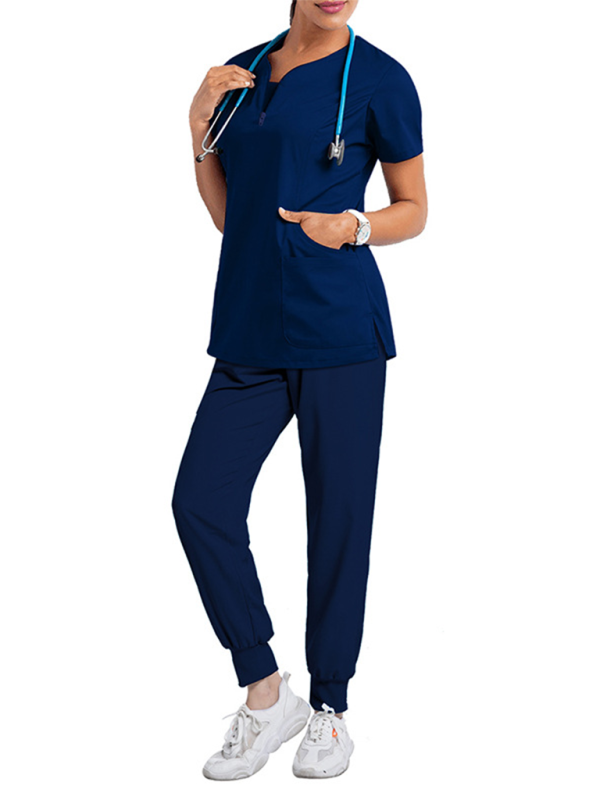 Oral dentist surgical gown separate wash clothes set elastic quick-drying hospital Nurse uniform-[Adult]-[Female]-2022 Online Blue Zone Planet