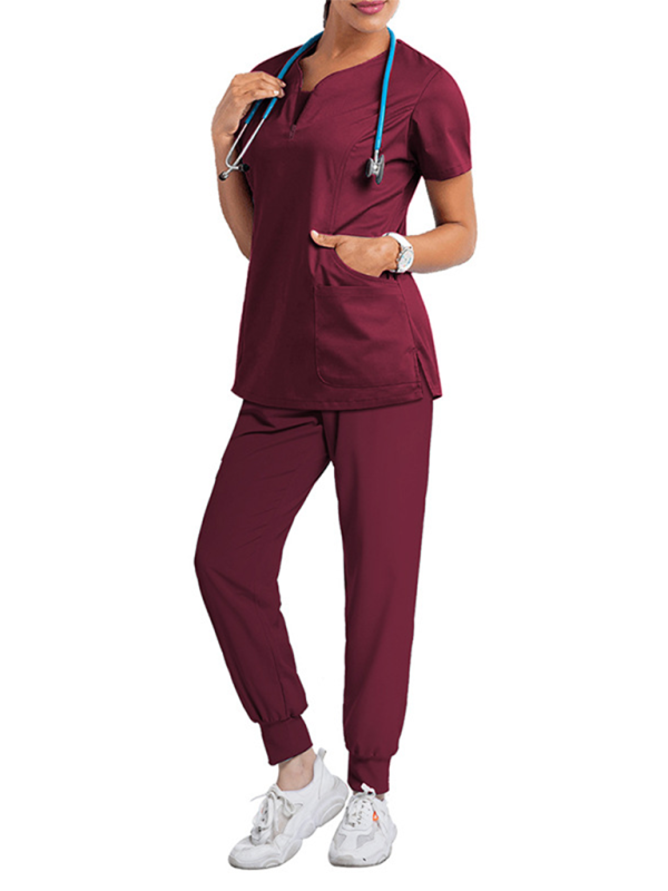 Oral dentist surgical gown separate wash clothes set elastic quick-drying hospital Nurse uniform-[Adult]-[Female]-2022 Online Blue Zone Planet