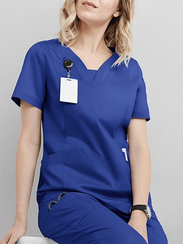 Dental hospital operating room washing clothes suit doctor nurse clothes beauty salon work clothes washing clothes-[Adult]-[Female]-Royal blue-S-2022 Online Blue Zone Planet