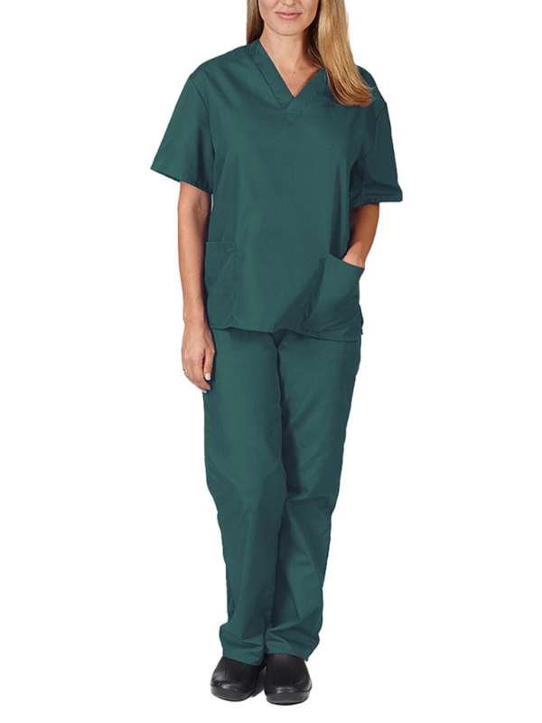 Wash clothes thin doctor surgical gown female nurse work clothes elastic Quick-drying suit-[Adult]-[Female]-Green-S-2022 Online Blue Zone Planet