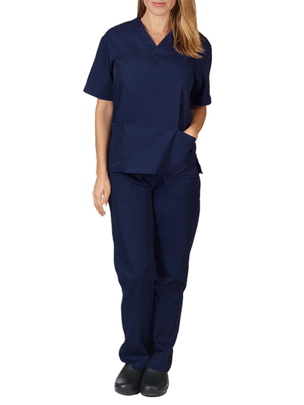 Wash clothes thin doctor surgical gown female nurse work clothes elastic Quick-drying suit-[Adult]-[Female]-Champlain color-S-2022 Online Blue Zone Planet