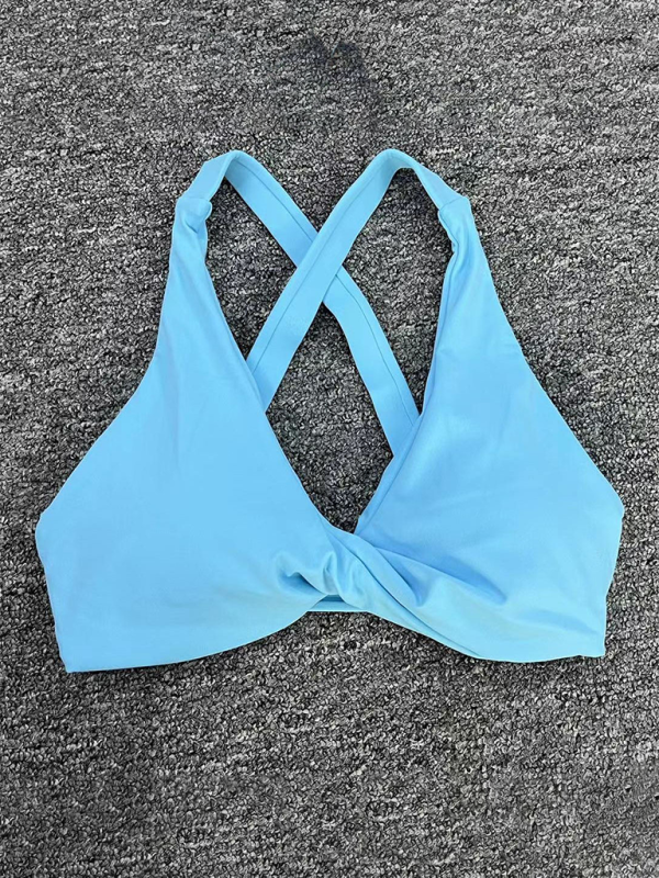 Tight-fitting quick-drying sports yoga bra for outdoor running cross-back fitness underwear-[Adult]-[Female]-2022 Online Blue Zone Planet