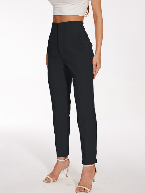 New Women's High Waist Casual Pants-[Adult]-[Female]-2022 Online Blue Zone Planet