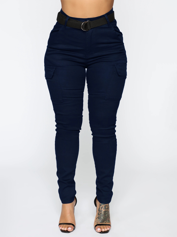 Workwear Stretch Pants with Belt-[Adult]-[Female]-Champlain color-S-2022 Online Blue Zone Planet