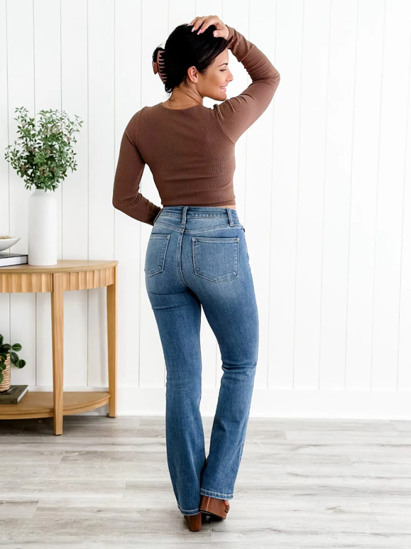 New casual high-elastic jeans-[Adult]-[Female]-2022 Online Blue Zone Planet