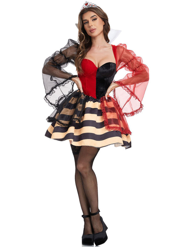 Blue Zone Planet | Halloween role play Snow White Queen of Hearts COS costume-[Adult]-[Female]-2022 Online Blue Zone Planet