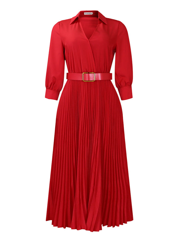 plus size red pleated dress Yours London Women's Plus Size Red Metallic Dobby Pleated Wrap Dress Size 10