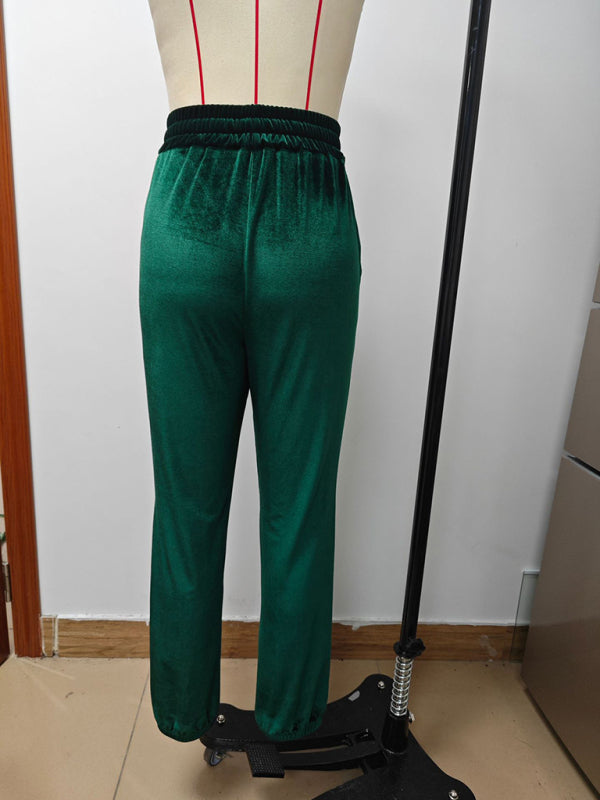 New autumn and winter versatile elastic waist pants-[Adult]-[Female]-2022 Online Blue Zone Planet