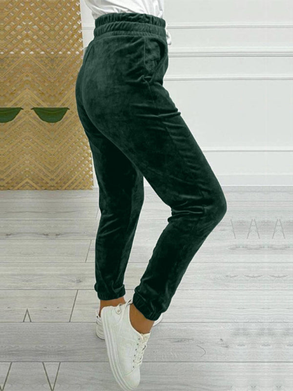 New autumn and winter versatile elastic waist pants-[Adult]-[Female]-2022 Online Blue Zone Planet