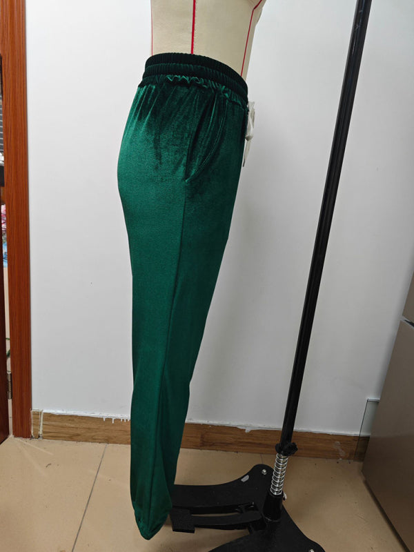 New autumn and winter versatile elastic waist pants-[Adult]-[Female]-2022 Online Blue Zone Planet