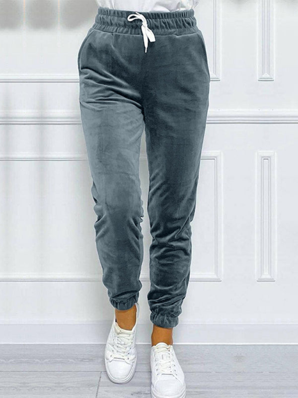 New autumn and winter versatile elastic waist pants-[Adult]-[Female]-2022 Online Blue Zone Planet