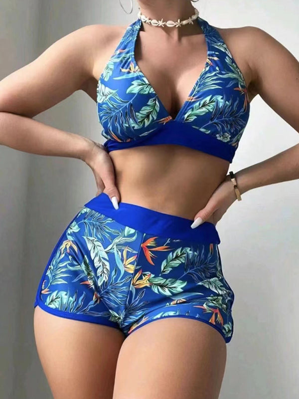 halter neck high waisted bikini