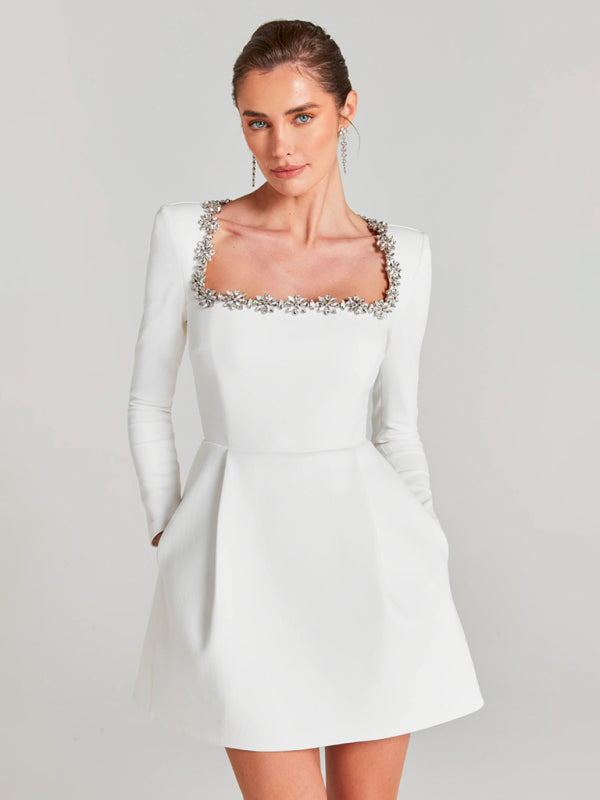 long sleeve french dresses Blue Zone Planet