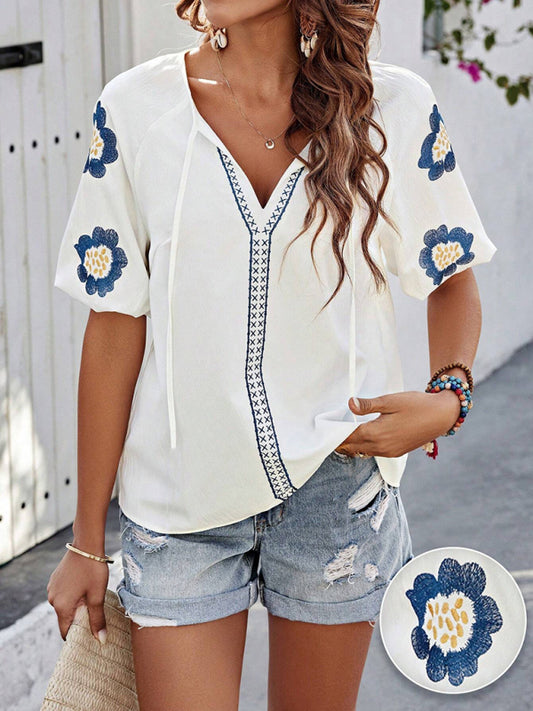 Long-sleeved shirt design V-neck solid color loose top-[Adult]-[Female]-Cracker khaki-S-2022 Online Blue Zone Planet