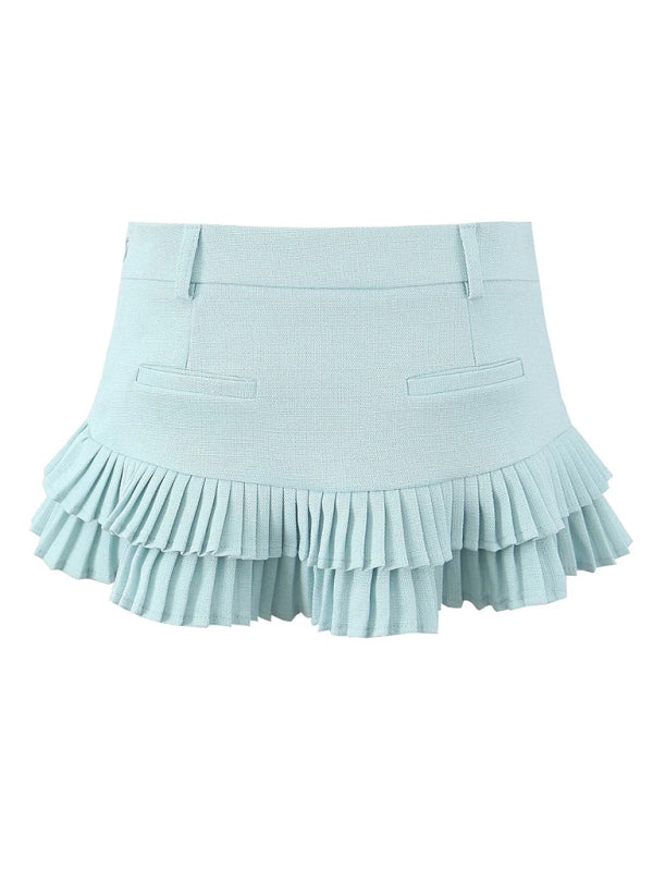 Sexy sweet and spicy low waist hot girl pleated skirt-[Adult]-[Female]-2022 Online Blue Zone Planet