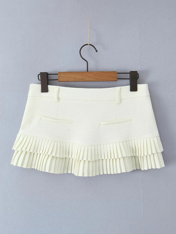 Sexy sweet and spicy low waist hot girl pleated skirt-[Adult]-[Female]-2022 Online Blue Zone Planet