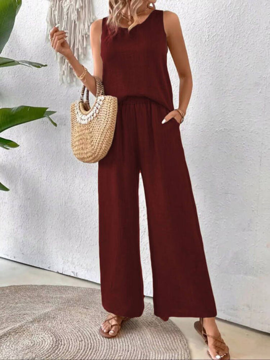 Solid color back hollow lace suit casual two-piece suit-[Adult]-[Female]-2022 Online Blue Zone Planet