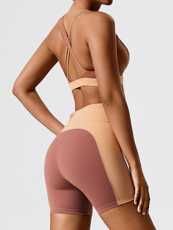 Environmentally friendly fabric new backless yoga vest + yoga pants outdoor sports suit-[Adult]-[Female]-2022 Online Blue Zone Planet