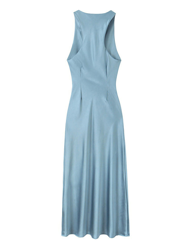 Women's Fashion Elegant Slim Midi Dress-[Adult]-[Female]-2022 Online Blue Zone Planet