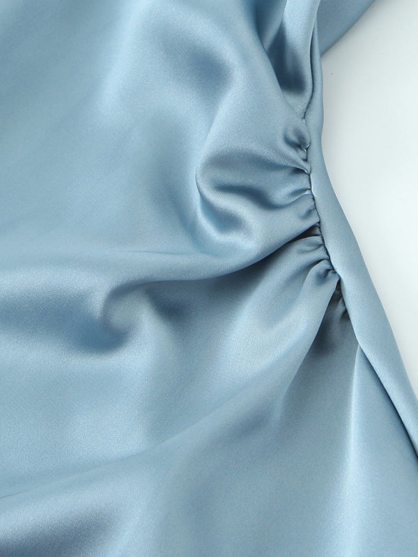 Women's Fashion Elegant Slim Midi Dress-[Adult]-[Female]-2022 Online Blue Zone Planet
