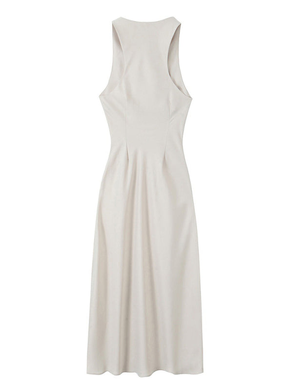 Women's Fashion Elegant Slim Midi Dress-[Adult]-[Female]-2022 Online Blue Zone Planet