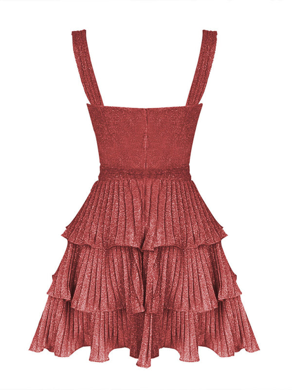 Tina's Starfish Decorated Cutout Mini Dress Pink / XL