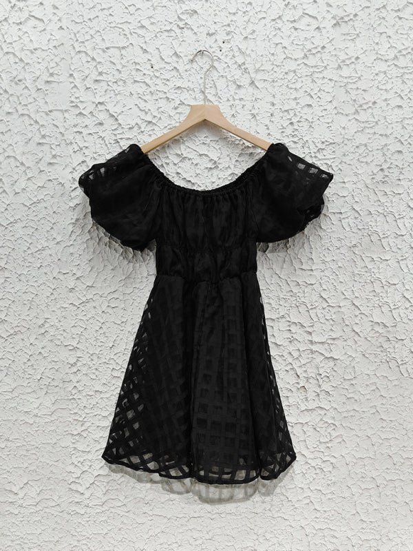 Ladies new fashion one shoulder lantern sleeve sexy backless dress-TOPS / DRESSES-[Adult]-[Female]-2022 Online Blue Zone Planet