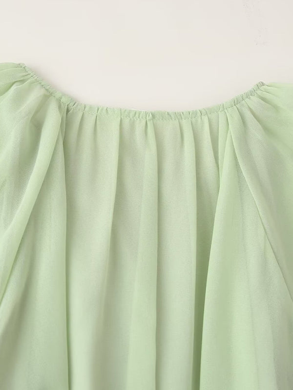 New Fashion Layered Ruffle Dress-TOPS / DRESSES-[Adult]-[Female]-2022 Online Blue Zone Planet