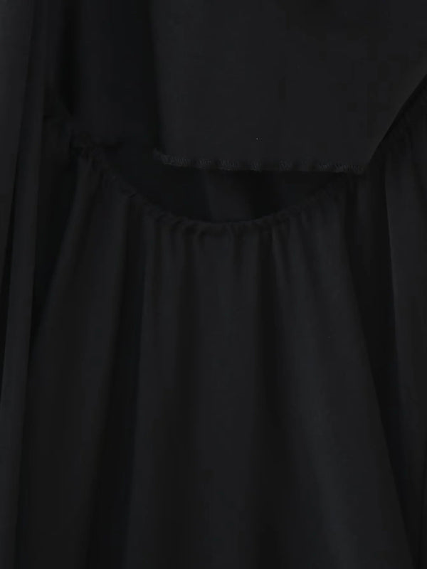 New fashion simple single shoulder floor-length dress-TOPS / DRESSES-[Adult]-[Female]-2022 Online Blue Zone Planet