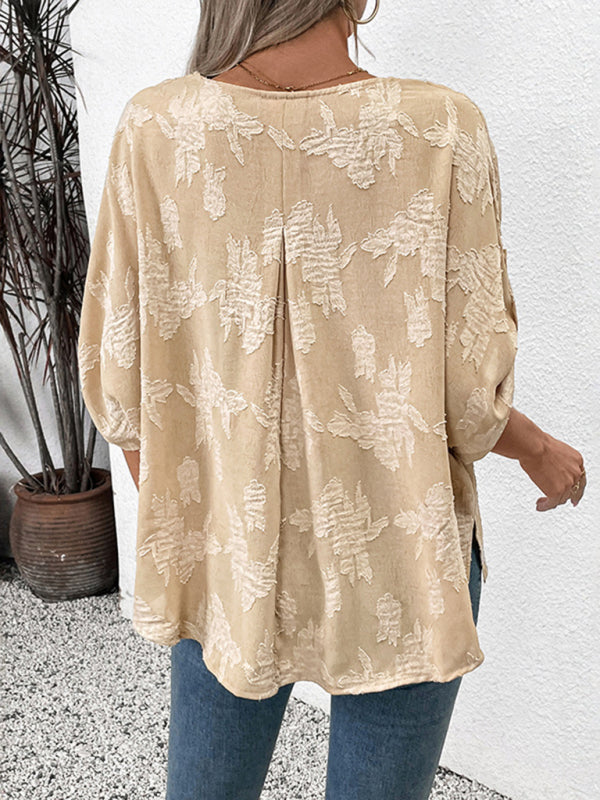 Batwing Sleeve Pullover Shirt-[Adult]-[Female]-2022 Online Blue Zone Planet
