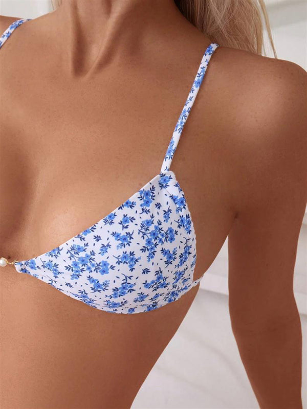 Three-point suspenders gathered leopard print sexy bikini-[Adult]-[Female]-2022 Online Blue Zone Planet