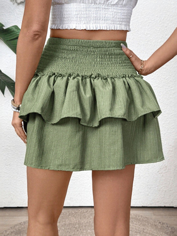 Pleated layered skirt-[Adult]-[Female]-2022 Online Blue Zone Planet