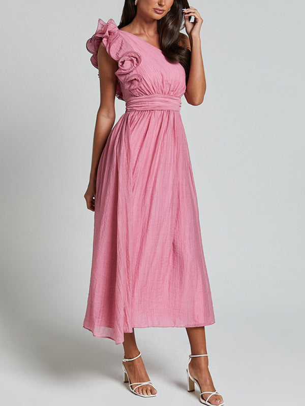 midi prom dresses 2022 Off-White Strapless Midi Prom Dress with A-Line Skirt Off White / 2XLarge