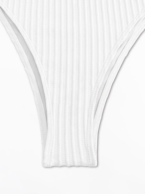 Simple solid color one-piece swimsuit-[Adult]-[Female]-2022 Online Blue Zone Planet