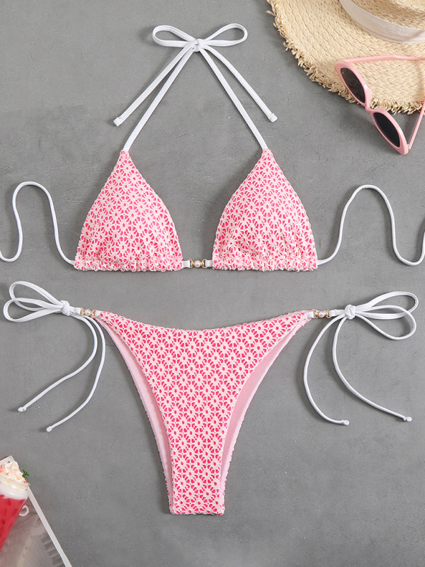 New floral bikini-[Adult]-[Female]-Pink-S-2022 Online Blue Zone Planet