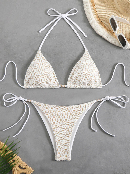 New floral bikini-[Adult]-[Female]-White-S-2022 Online Blue Zone Planet