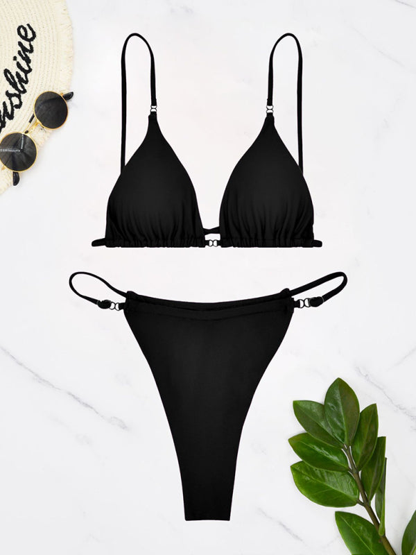 Simple solid color sexy bikini-[Adult]-[Female]-2022 Online Blue Zone Planet