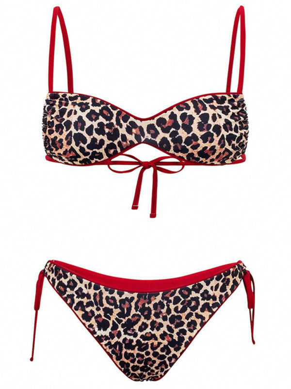 Leopard print swimsuit-[Adult]-[Female]-Leopard-S-2022 Online Blue Zone Planet