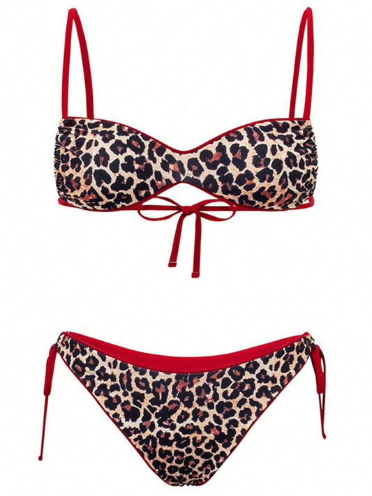 Leopard print swimsuit-[Adult]-[Female]-Leopard-S-2022 Online Blue Zone Planet