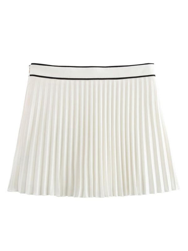 Julia's Pleated Tennis Mini Skirt-TOPS / DRESSES-[Adult]-[Female]-White-XS-2022 Online Blue Zone Planet