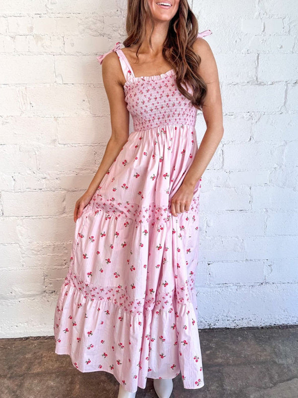 New Print Cake Dress-TOPS / DRESSES-[Adult]-[Female]-Pink-S-2022 Online Blue Zone Planet