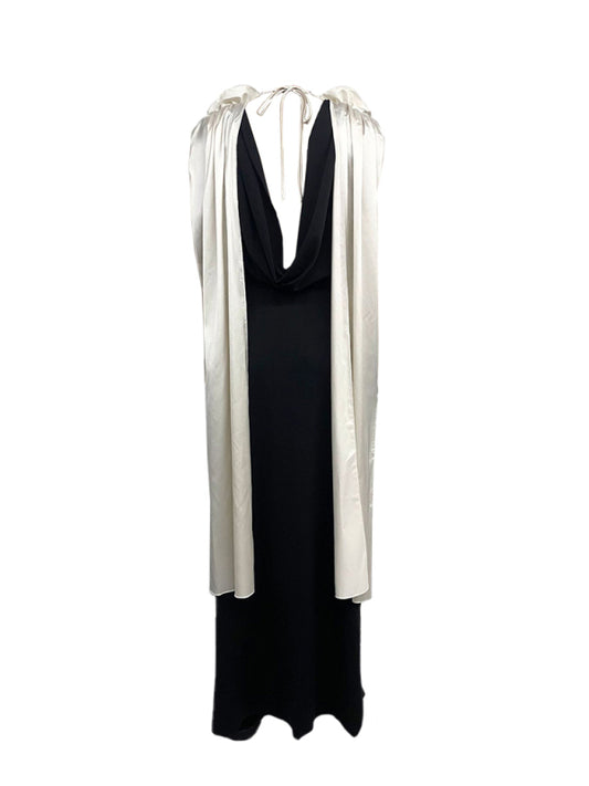Linda's V-neck Contrast Sleeveless Floor-length Dress-TOPS / DRESSES-[Adult]-[Female]-2022 Online Blue Zone Planet