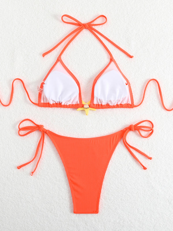 New Sexy Strap Starfish Two-Piece Swimsuit-[Adult]-[Female]-2022 Online Blue Zone Planet