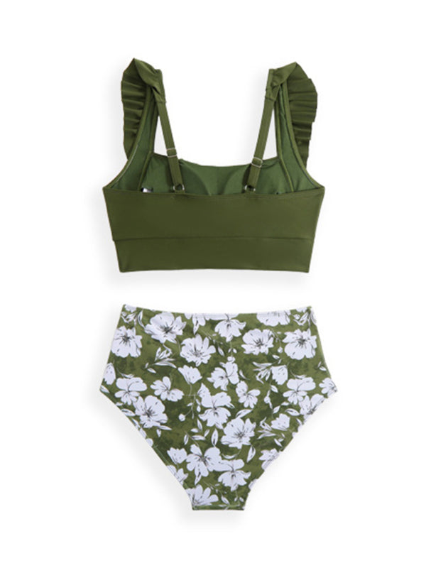 New swimsuit ruffled three-piece bikini-[Adult]-[Female]-2022 Online Blue Zone Planet
