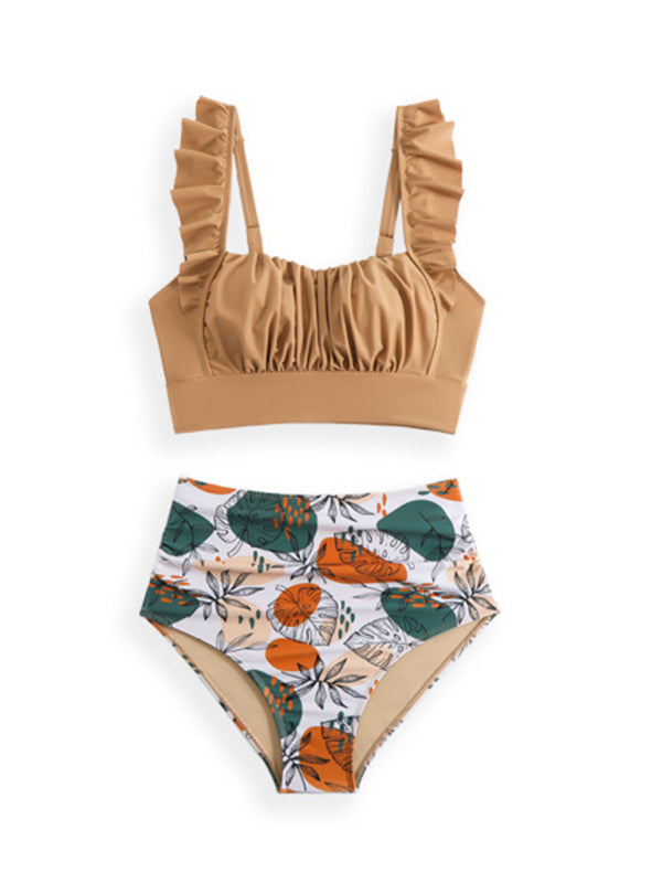 New swimsuit ruffled three-piece bikini-[Adult]-[Female]-2022 Online Blue Zone Planet