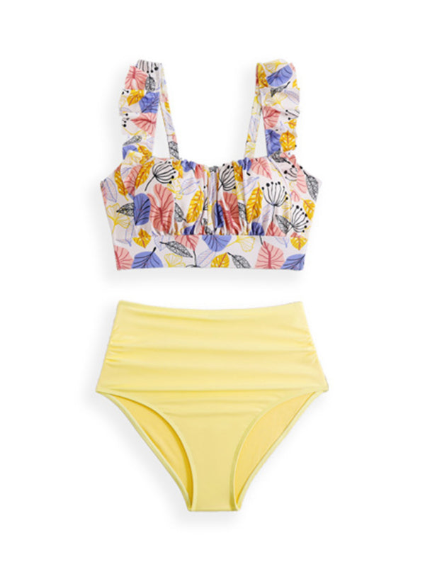 New swimsuit ruffled three-piece bikini-[Adult]-[Female]-2022 Online Blue Zone Planet