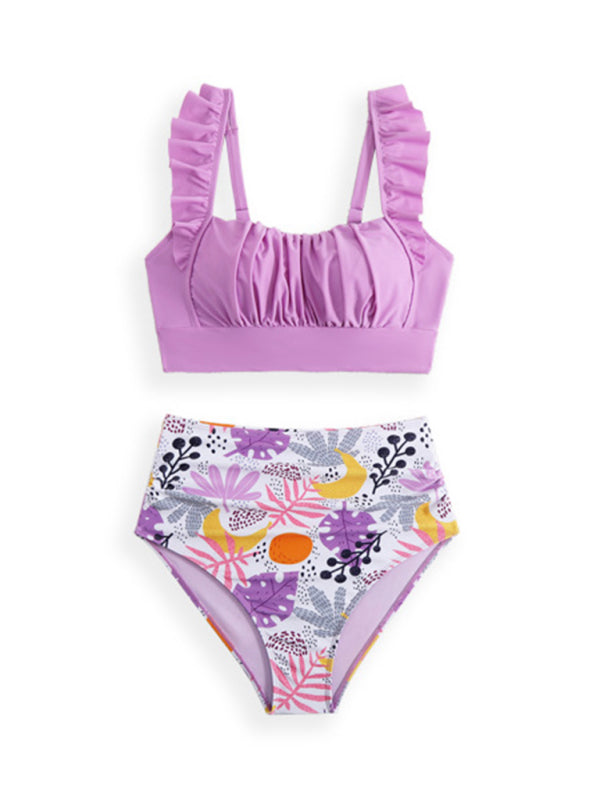 New swimsuit ruffled three-piece bikini-[Adult]-[Female]-2022 Online Blue Zone Planet