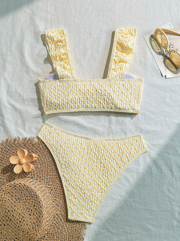 New Bow Ruffle Bikini-[Adult]-[Female]-2022 Online Blue Zone Planet